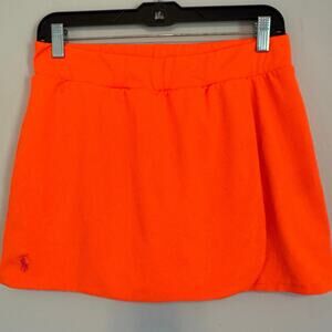 Ralph Lauren woman’s skort size Medium neon Orange with pink Logo